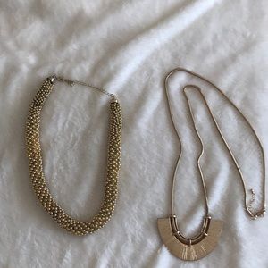 2 statement necklaces